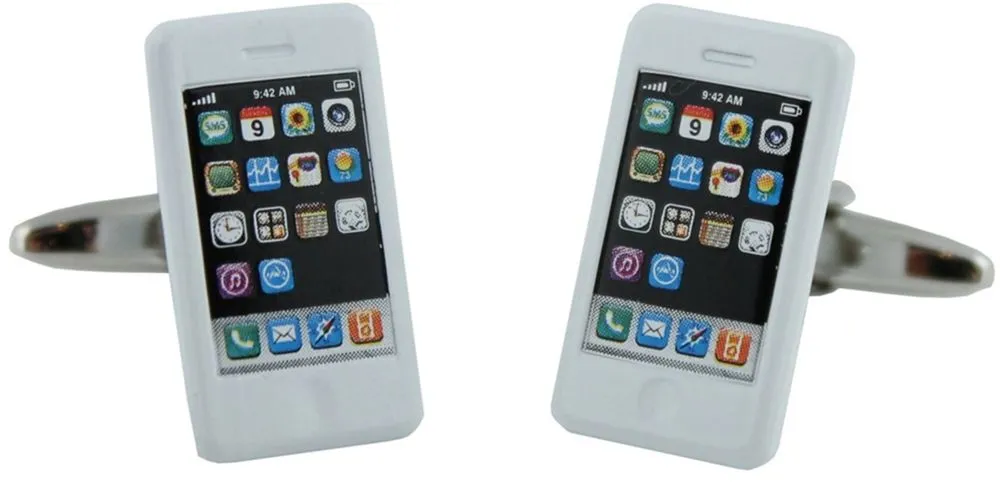 Gemelos para camisa iPhone Blanco